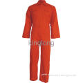 Orange Brass Zipper Breathable Fire Resistance Coverall